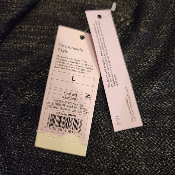 Wild Fable Womens Size Small Open Back High Neck Sweater Tank Black - Picture 6 of 7